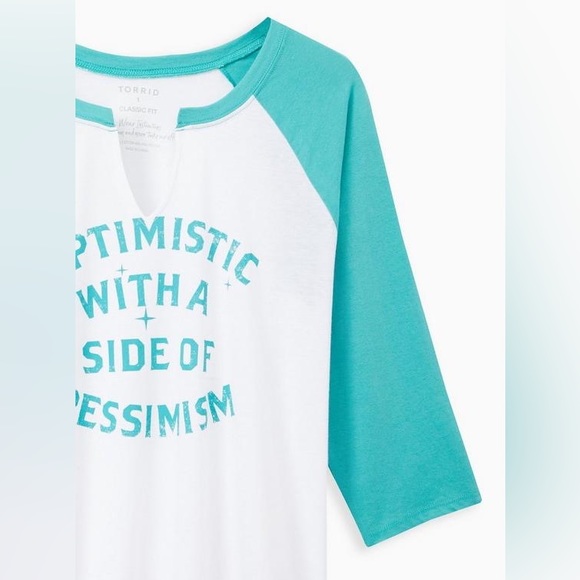 🎈3/$25🎈NWT TORRID Raglan T-shirt Classic Fit - Picture 4 of 9